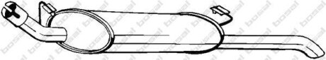 Глушник Opel VECTRA A 88-92 (Глушник задній) BOSAL 185-135