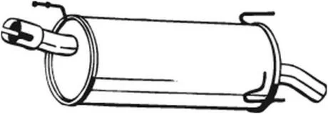 Задній. глушник,випускна сист. BOSAL 185-969