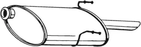 Задній. глушник,випускна сист. BOSAL 190-861