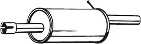 Задній. глушник,випускна сист. BOSAL 200-015