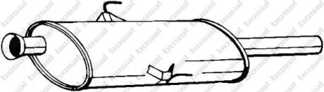 Центр. глушник,випускна сист. BOSAL 200-153