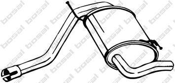 Задній. глушник,випускна сист. BOSAL 200-219
