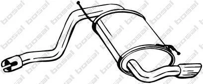 Задній. глушник,випускна сист. BOSAL 200-251