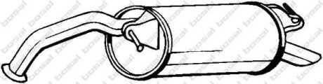 Задній. глушник,випускна сист. BOSAL 228-043