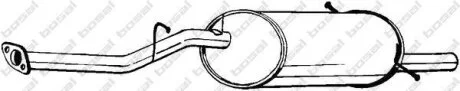 Задній. глушник,випускна сист. BOSAL 229-063