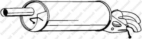 Глушитель задний (V.W. PASSAT 98-00) BOSAL 233-071