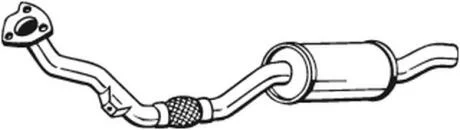 Передній глушник,випускна сист BOSAL 233-073