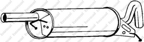 Задній. глушник,випускна сист. BOSAL 233-117