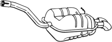Глушитель выхлопных газов конечный BOSAL 233-187