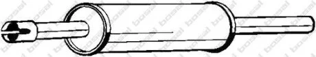Глушитель центральный VW GOLF 91-93 BOSAL 233-303