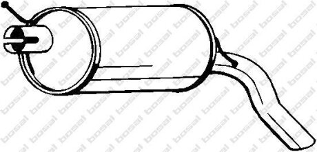 Задній. глушник,випускна сист. BOSAL 233-387