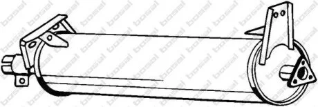 Задній. глушник,випускна сист. BOSAL 233-497