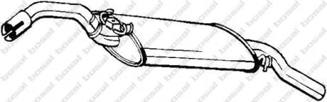 Задній. глушник,випускна сист. BOSAL 233-563
