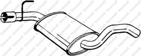 Резонатор VW Golf III 91-97, VW Golf IV 98-00, VW Vento III 91-97 BOSAL 233-693