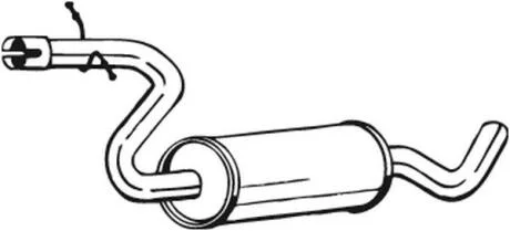 Центр. глушник,випускна сист. BOSAL 233-805