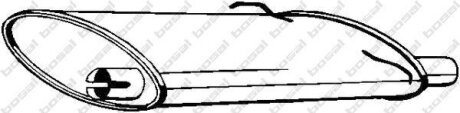 Глушник Volvo 700 Series 84-92, Volvo 900 Series 90-98 BOSAL 235-021
