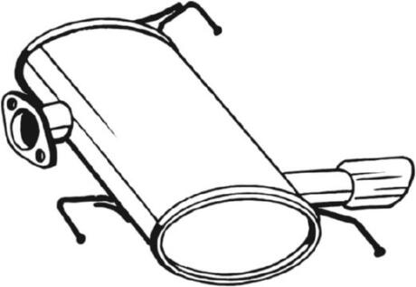 Задній. глушник,випускна сист. BOSAL 247-009