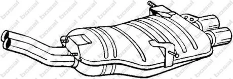 Задній. глушник,випускна сист. BOSAL 247-531