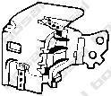 Кронштейн глушителя RENAULT MEGANE 02- резиновый BOSAL 255-204