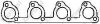 Прокладка глушителя FORD FIESTA 02-05 BOSAL 256-130 (фото 1)