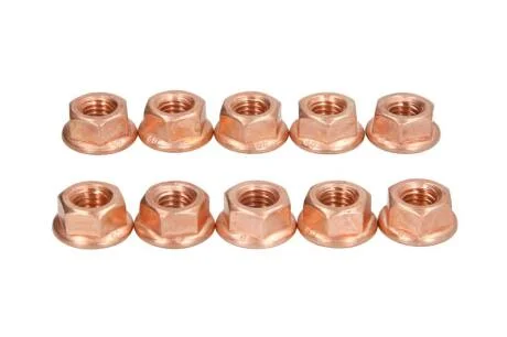 Гайка медная, приемная труба к катализатору M8x1.25(Гайка з фланцем) BOSAL 258-038