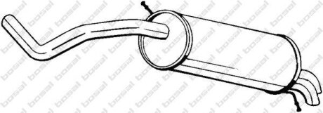 Задній. глушник,випускна сист. BOSAL 278-107