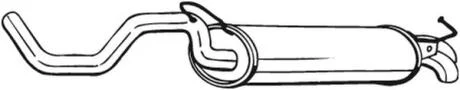 Глушник, алюм. сталь, задня частина AUDI A3 96-03 BOSAL 278-145