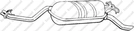 Задній. глушник,випускна сист. BOSAL 278-189