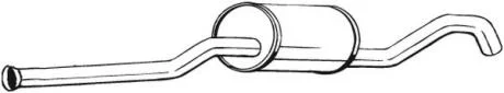 Центр. глушник,випускна сист. BOSAL 278-193