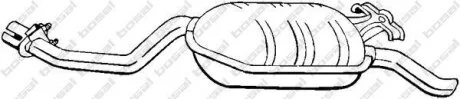 Глушитель задний (MERC E200 92-95) BOSAL 278-209