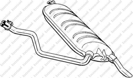 Глушитель задний (MERC E300 93-96) BOSAL 278-235