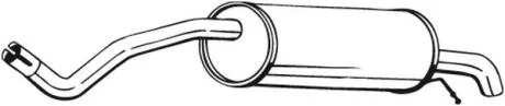 Задній. глушник,випускна сист. BOSAL 278-661