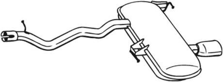 Задній. глушник,випускна сист. BOSAL 278-673