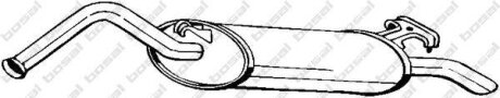 Задній. глушник,випускна сист. BOSAL 278-975