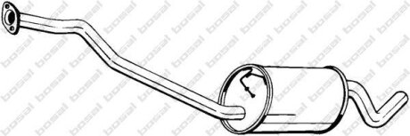 Центр. глушник,випускна сист. BOSAL 279-457