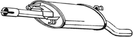 Задній. глушник,випускна сист. BOSAL 279-653