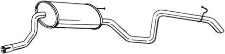 Глушник задній KIA CEED 06-09 BOSAL 280-277