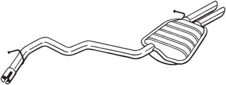 Задній. глушник,випускна сист. BOSAL 280-411