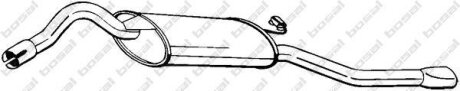 Глушник Skoda Cube 97-98, Skoda FELICIA 94-01 алюмінізована сталь BOSAL 281-097