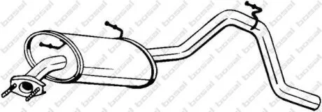 Глушитель выхлопных газов конечный BOSAL 281-169