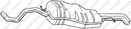 Глушитель задний (V.W. GOLF IV 99-05) BOSAL 281-531