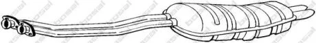 Задній. глушник,випускна сист. BOSAL 282-215