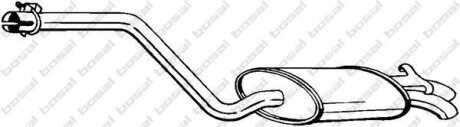 Глушник Mercedes 190 W201 82-93 алюмінізована сталь BOSAL 282-333