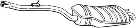Задній. глушник,випускна сист. BOSAL 282-901