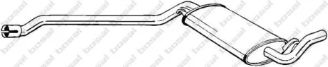 Резонатор Audi 80 B3 86-91, AUDI 90 B3 87-91, AUDI Cabriolet B4 93-98, AUDI Coupe B3 88-96 Алюмінізо BOSAL 283-015