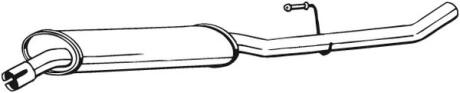 Задній. глушник,випускна сист. BOSAL 283-307