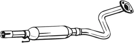 Центр. глушник,випускна сист. BOSAL 284-585