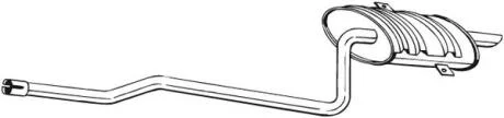 Задній. глушник,випускна сист. BOSAL 285-415