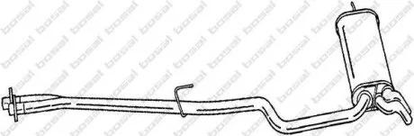 Задній. глушник,випускна сист. BOSAL 288-119