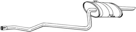 Задній. глушник,випускна сист. BOSAL 288-327